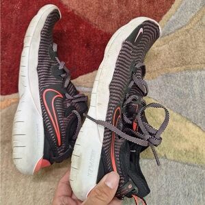 Nike Black and Pink Running Shoes